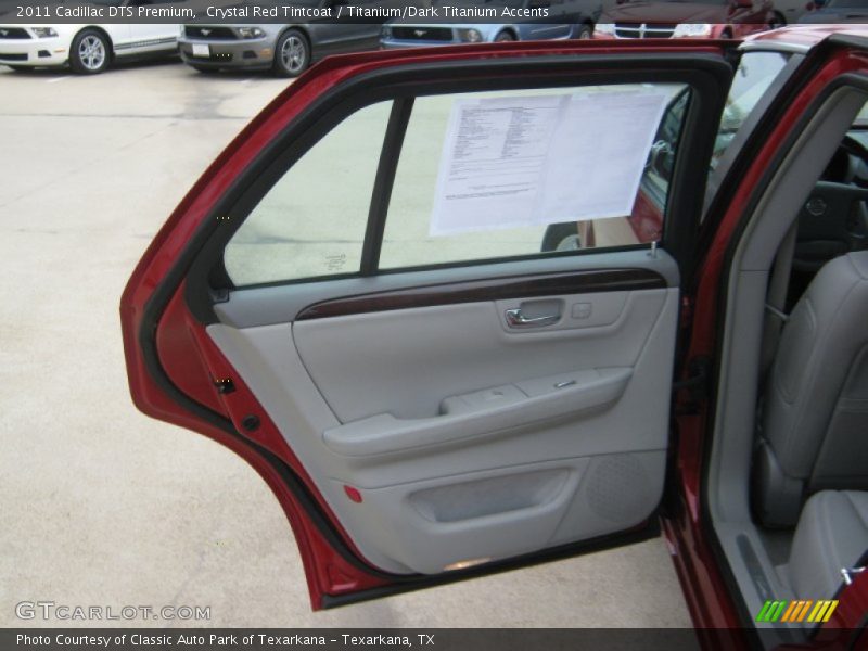 Crystal Red Tintcoat / Titanium/Dark Titanium Accents 2011 Cadillac DTS Premium