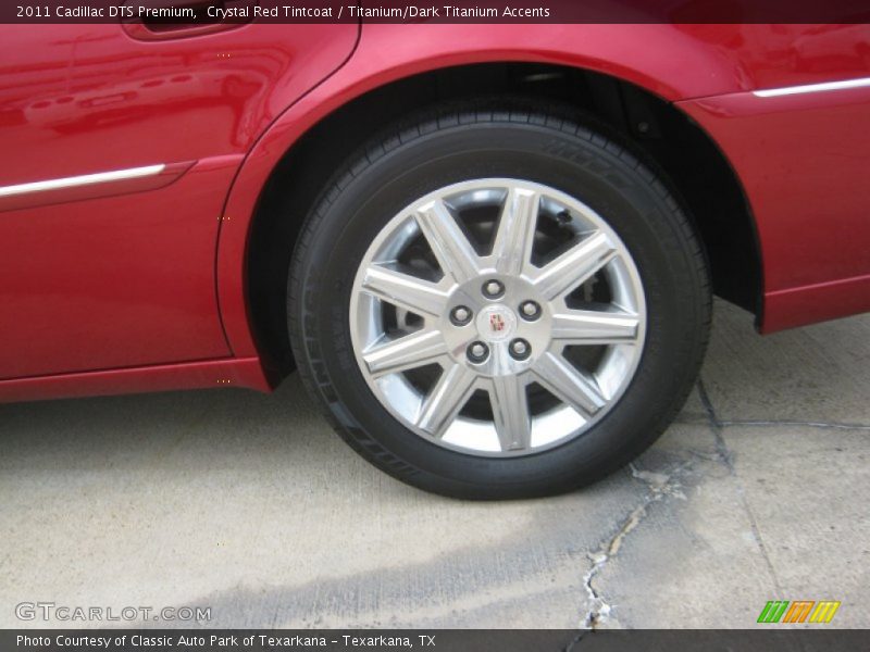 Crystal Red Tintcoat / Titanium/Dark Titanium Accents 2011 Cadillac DTS Premium