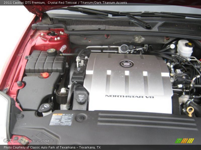 Crystal Red Tintcoat / Titanium/Dark Titanium Accents 2011 Cadillac DTS Premium