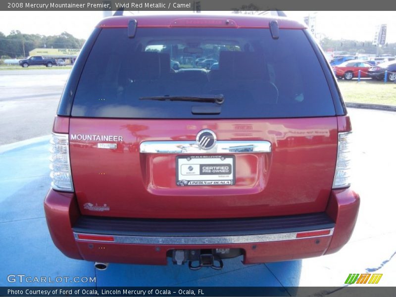 Vivid Red Metallic / Camel 2008 Mercury Mountaineer Premier