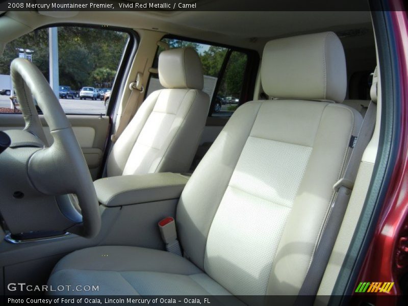 Vivid Red Metallic / Camel 2008 Mercury Mountaineer Premier