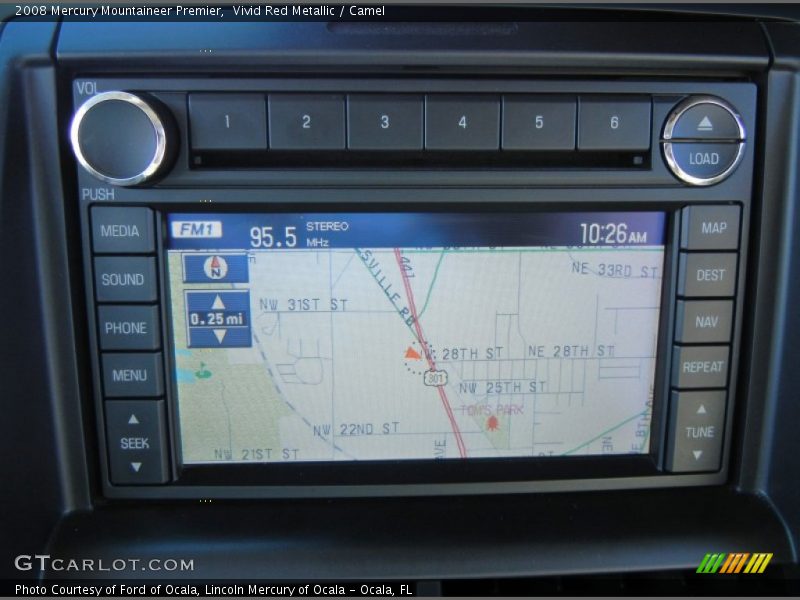 Navigation of 2008 Mountaineer Premier