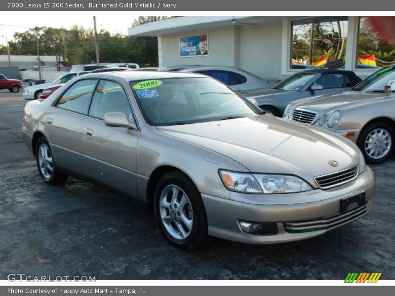 Burnished Gold Metallic / Ivory 2000 Lexus ES 300 Sedan