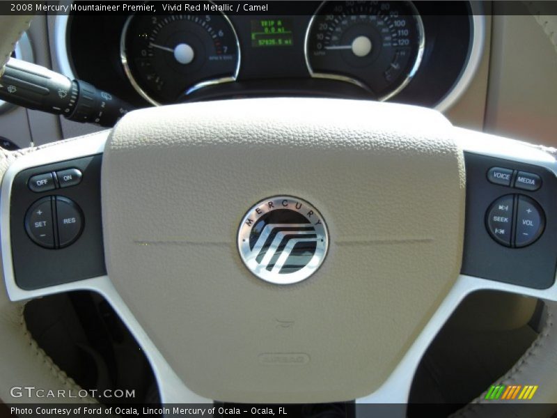 Vivid Red Metallic / Camel 2008 Mercury Mountaineer Premier