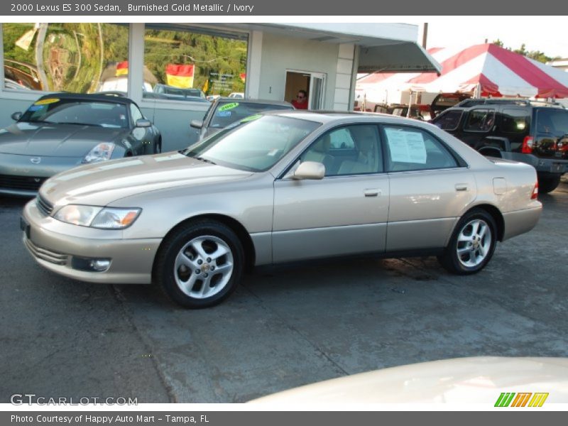 Burnished Gold Metallic / Ivory 2000 Lexus ES 300 Sedan
