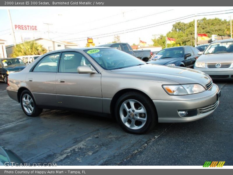 Burnished Gold Metallic / Ivory 2000 Lexus ES 300 Sedan