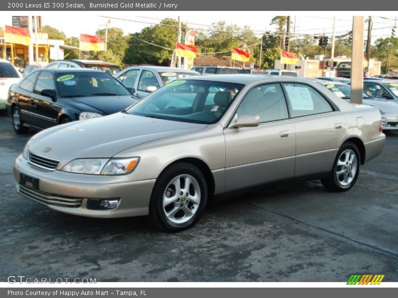 Burnished Gold Metallic / Ivory 2000 Lexus ES 300 Sedan