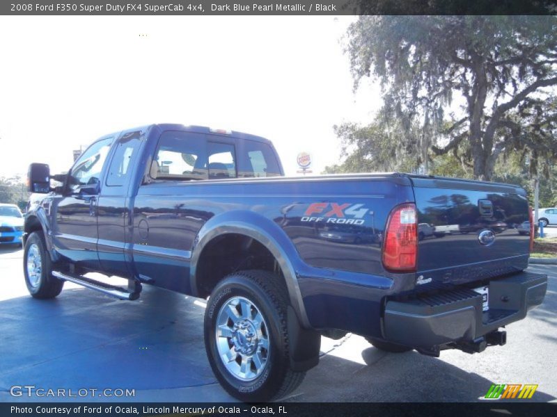 Dark Blue Pearl Metallic / Black 2008 Ford F350 Super Duty FX4 SuperCab 4x4