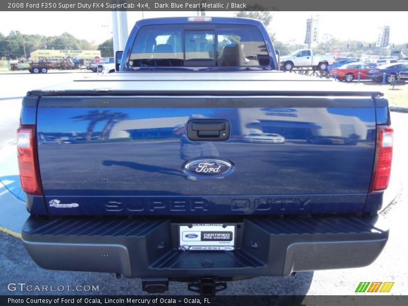 Dark Blue Pearl Metallic / Black 2008 Ford F350 Super Duty FX4 SuperCab 4x4