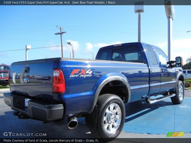 Dark Blue Pearl Metallic / Black 2008 Ford F350 Super Duty FX4 SuperCab 4x4