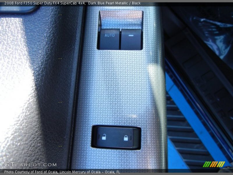 Dark Blue Pearl Metallic / Black 2008 Ford F350 Super Duty FX4 SuperCab 4x4