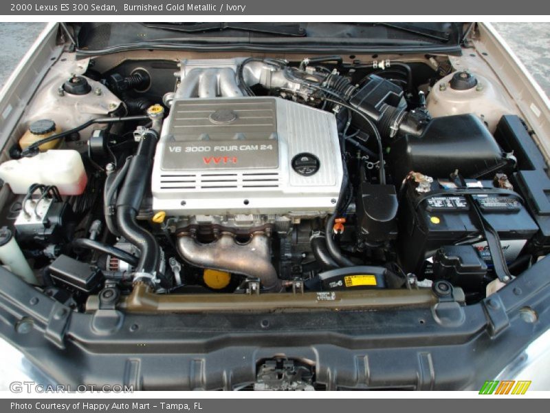 Burnished Gold Metallic / Ivory 2000 Lexus ES 300 Sedan