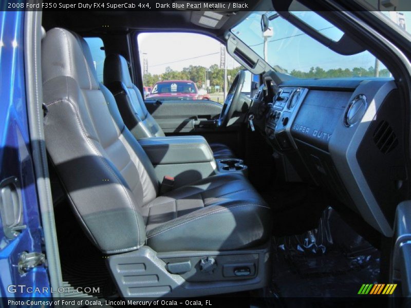 Dark Blue Pearl Metallic / Black 2008 Ford F350 Super Duty FX4 SuperCab 4x4