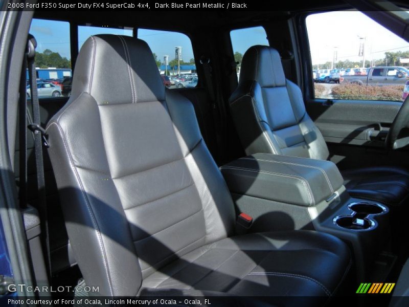 Dark Blue Pearl Metallic / Black 2008 Ford F350 Super Duty FX4 SuperCab 4x4