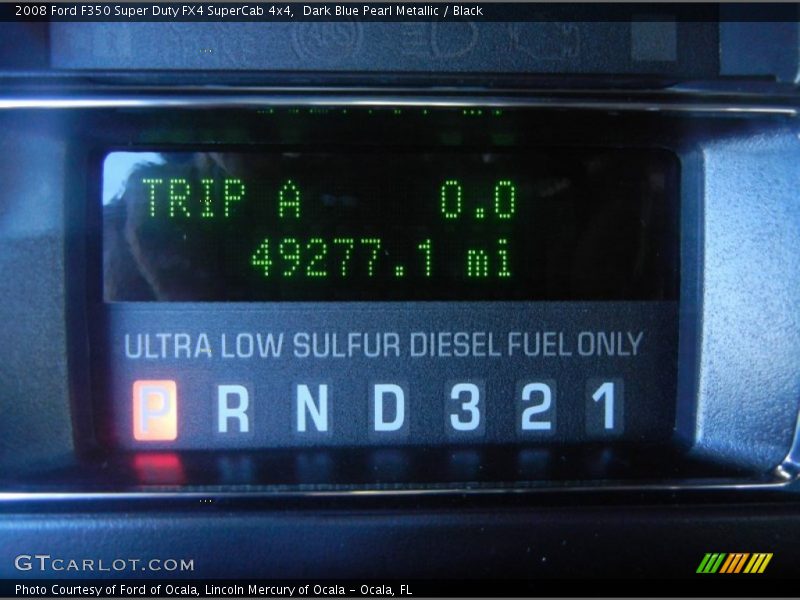 Dark Blue Pearl Metallic / Black 2008 Ford F350 Super Duty FX4 SuperCab 4x4