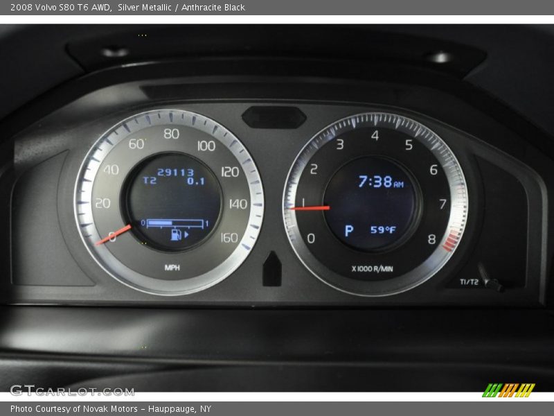 Silver Metallic / Anthracite Black 2008 Volvo S80 T6 AWD
