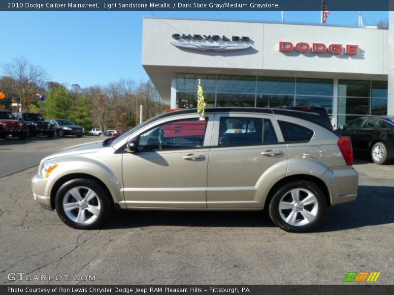 Light Sandstone Metallic / Dark Slate Gray/Medium Graystone 2010 Dodge Caliber Mainstreet