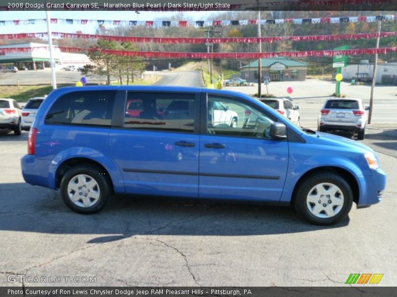 Marathon Blue Pearl / Dark Slate/Light Shale 2008 Dodge Grand Caravan SE