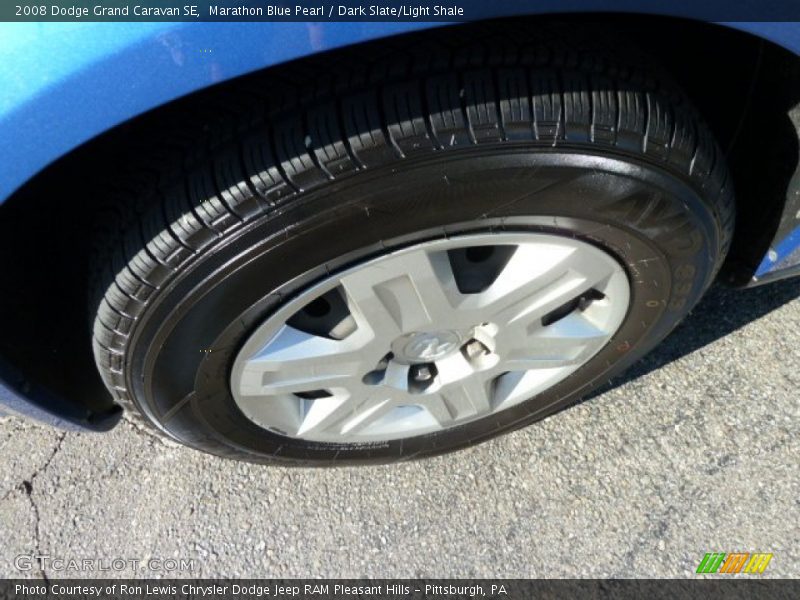 Marathon Blue Pearl / Dark Slate/Light Shale 2008 Dodge Grand Caravan SE
