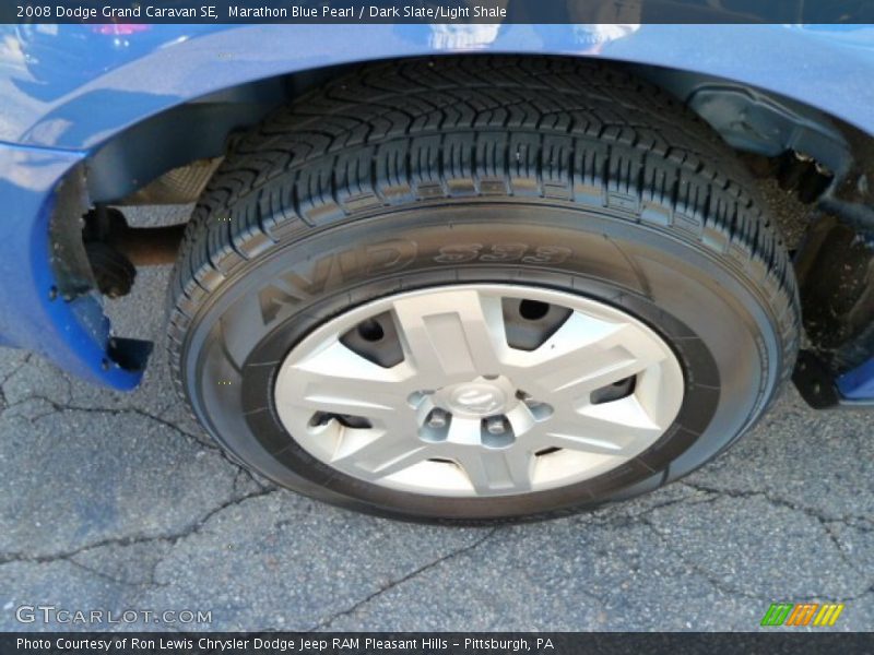 Marathon Blue Pearl / Dark Slate/Light Shale 2008 Dodge Grand Caravan SE
