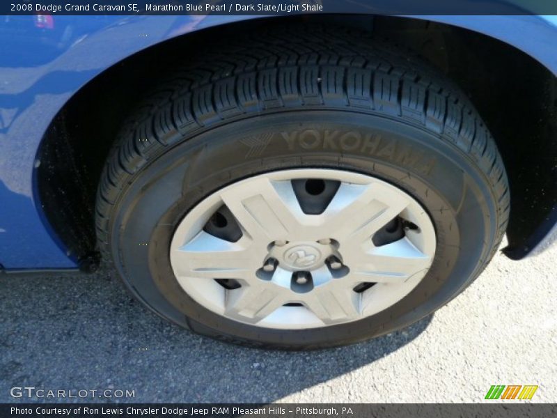 Marathon Blue Pearl / Dark Slate/Light Shale 2008 Dodge Grand Caravan SE