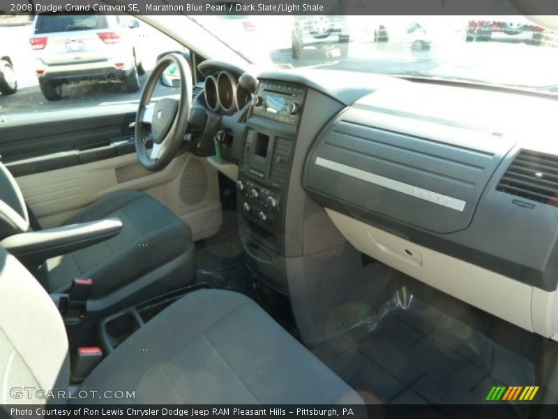 Marathon Blue Pearl / Dark Slate/Light Shale 2008 Dodge Grand Caravan SE