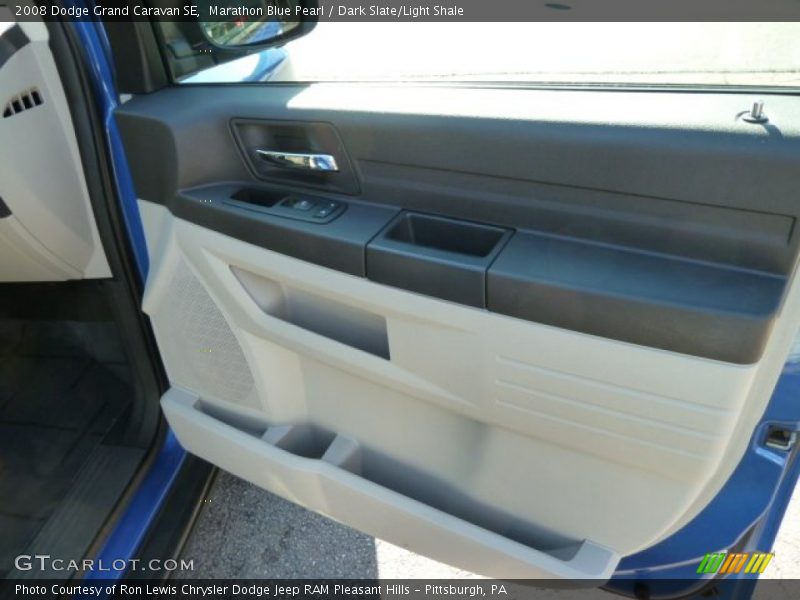 Marathon Blue Pearl / Dark Slate/Light Shale 2008 Dodge Grand Caravan SE