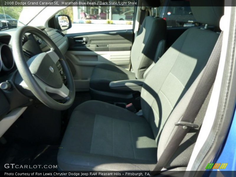 Marathon Blue Pearl / Dark Slate/Light Shale 2008 Dodge Grand Caravan SE