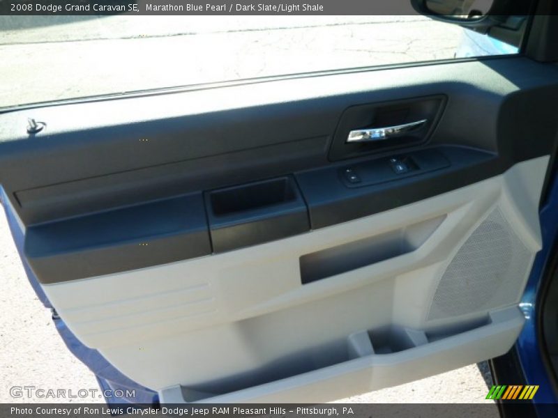 Marathon Blue Pearl / Dark Slate/Light Shale 2008 Dodge Grand Caravan SE