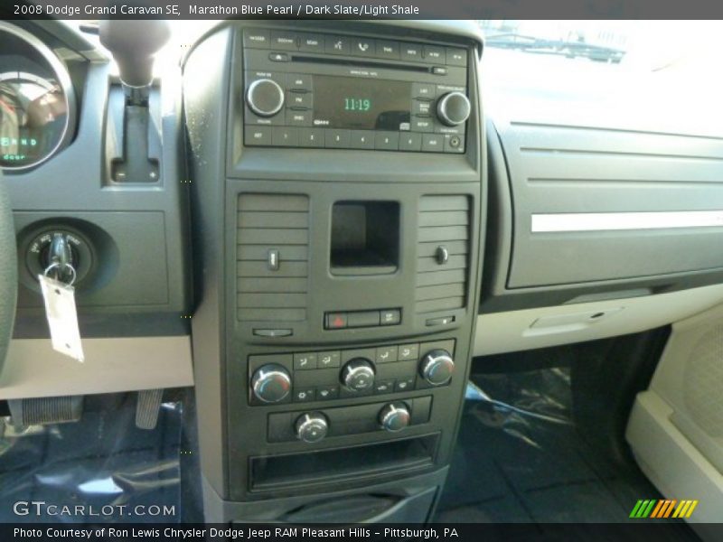 Marathon Blue Pearl / Dark Slate/Light Shale 2008 Dodge Grand Caravan SE