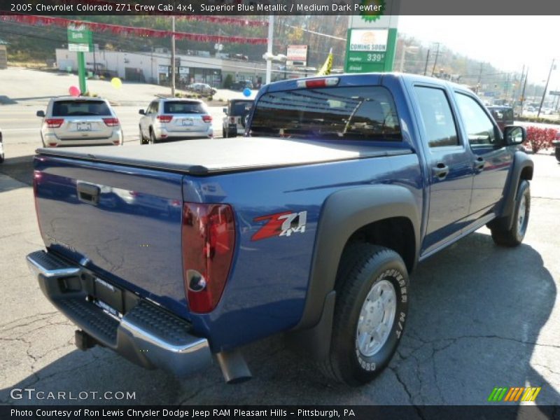 Superior Blue Metallic / Medium Dark Pewter 2005 Chevrolet Colorado Z71 Crew Cab 4x4