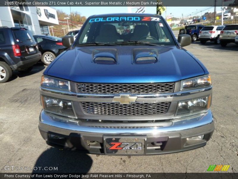 Superior Blue Metallic / Medium Dark Pewter 2005 Chevrolet Colorado Z71 Crew Cab 4x4
