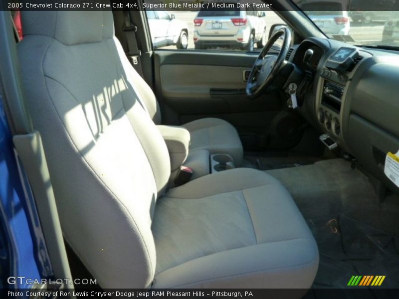 Superior Blue Metallic / Medium Dark Pewter 2005 Chevrolet Colorado Z71 Crew Cab 4x4