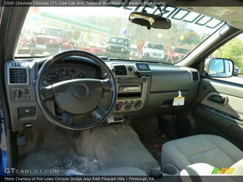 Superior Blue Metallic / Medium Dark Pewter 2005 Chevrolet Colorado Z71 Crew Cab 4x4