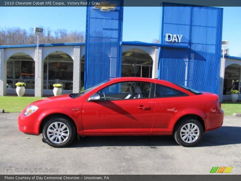 Victory Red / Gray 2010 Chevrolet Cobalt XFE Coupe