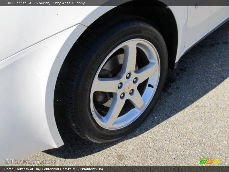 Ivory White / Ebony 2007 Pontiac G6 V6 Sedan