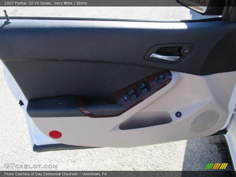 Ivory White / Ebony 2007 Pontiac G6 V6 Sedan