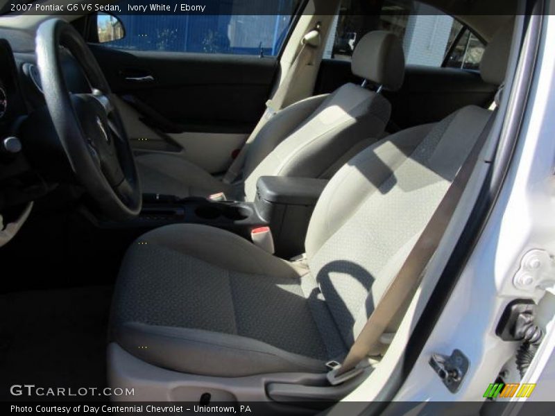 Ivory White / Ebony 2007 Pontiac G6 V6 Sedan