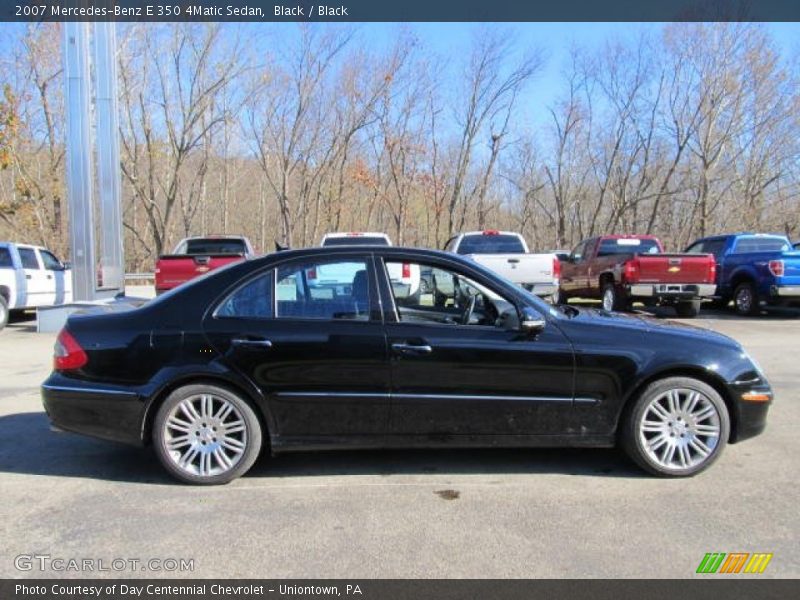 Black / Black 2007 Mercedes-Benz E 350 4Matic Sedan