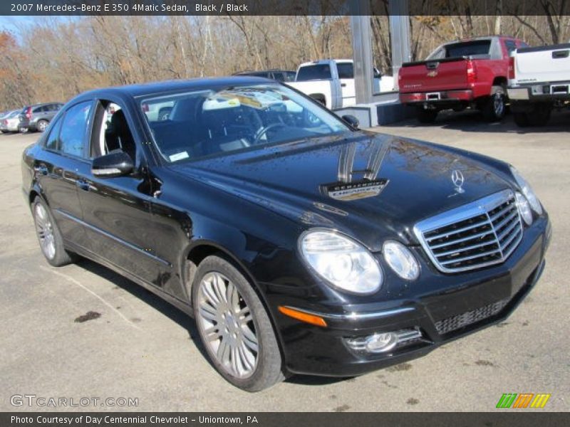 Black / Black 2007 Mercedes-Benz E 350 4Matic Sedan