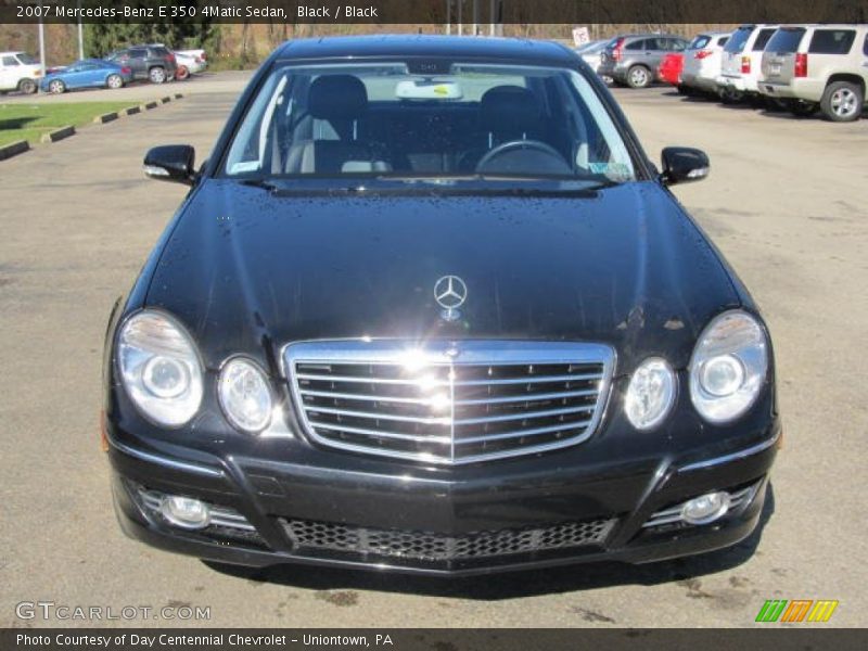 Black / Black 2007 Mercedes-Benz E 350 4Matic Sedan