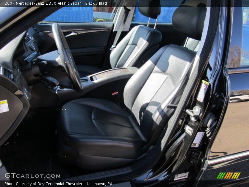 Black / Black 2007 Mercedes-Benz E 350 4Matic Sedan