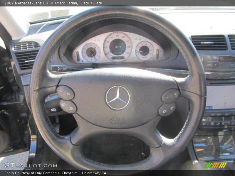 Black / Black 2007 Mercedes-Benz E 350 4Matic Sedan