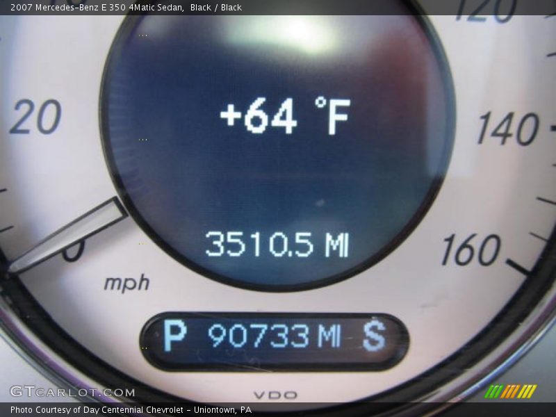 Black / Black 2007 Mercedes-Benz E 350 4Matic Sedan