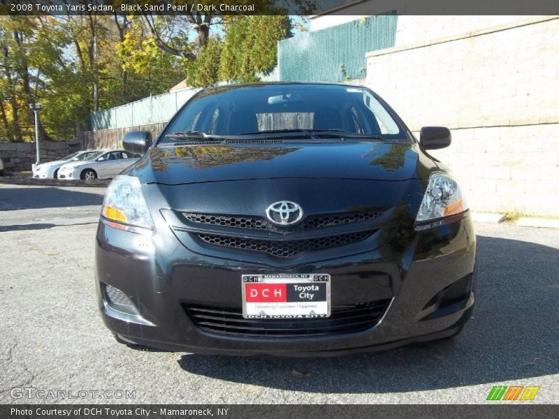 Black Sand Pearl / Dark Charcoal 2008 Toyota Yaris Sedan