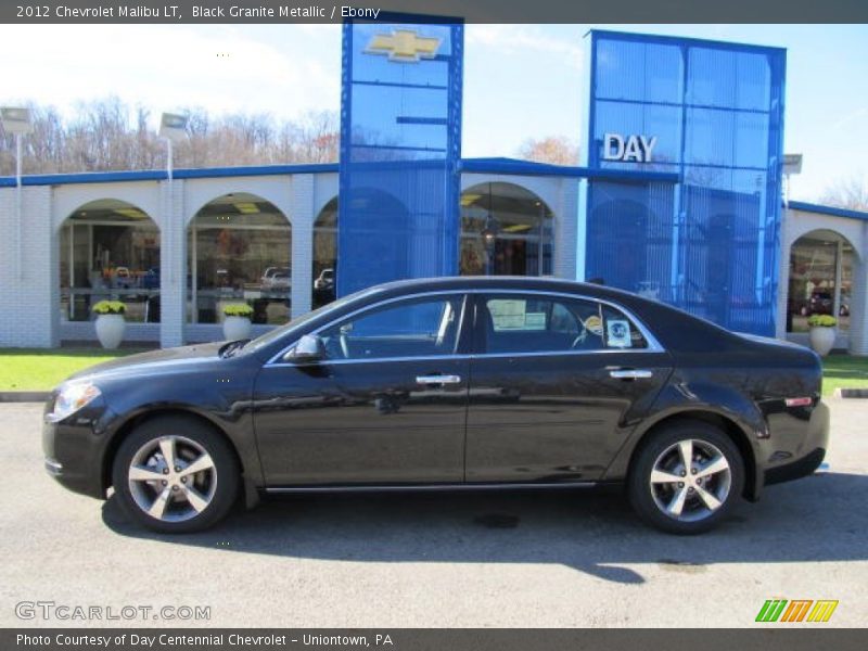 Black Granite Metallic / Ebony 2012 Chevrolet Malibu LT