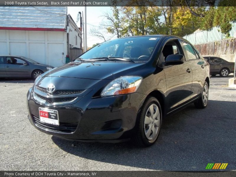 Black Sand Pearl / Dark Charcoal 2008 Toyota Yaris Sedan