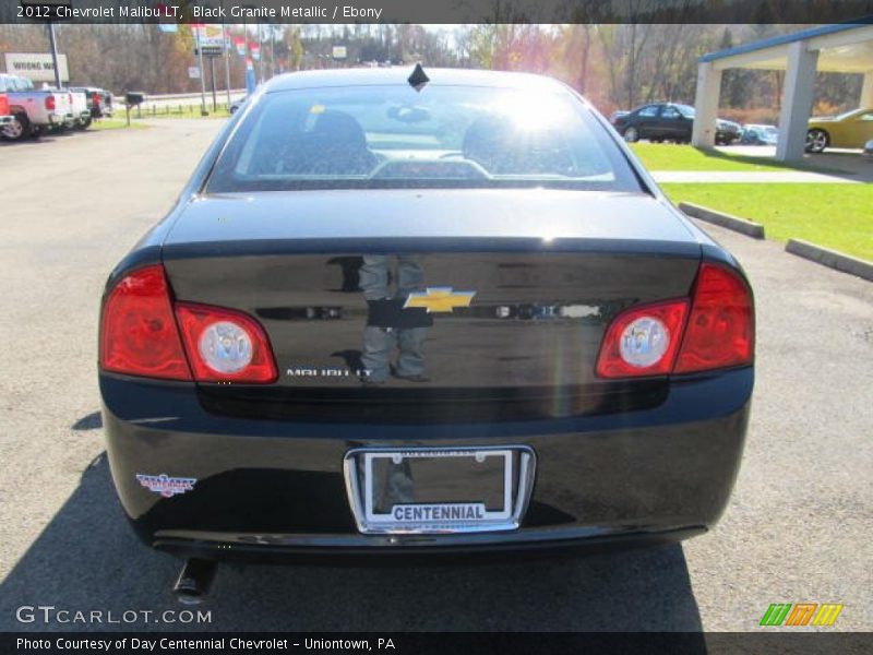 Black Granite Metallic / Ebony 2012 Chevrolet Malibu LT