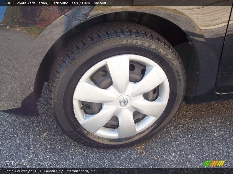 Black Sand Pearl / Dark Charcoal 2008 Toyota Yaris Sedan