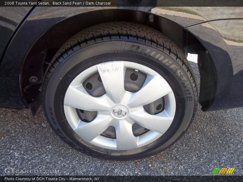 Black Sand Pearl / Dark Charcoal 2008 Toyota Yaris Sedan